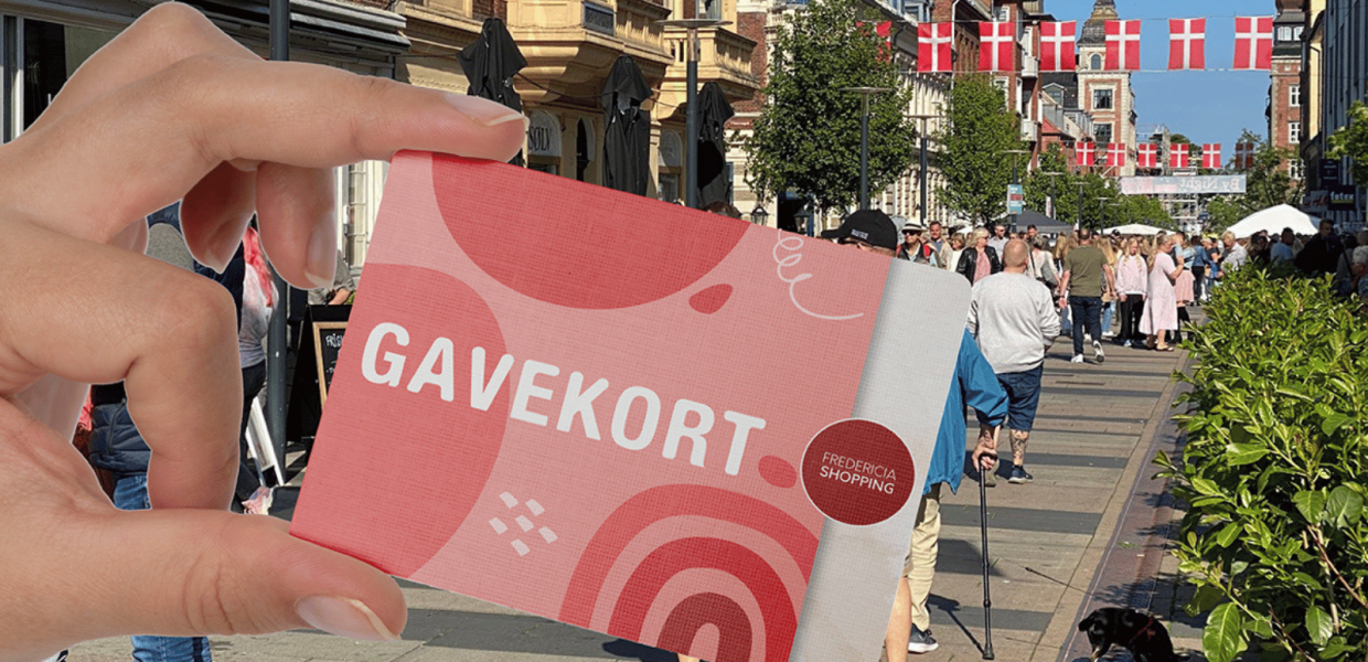 Gavekort til butikkerne i Fredericia