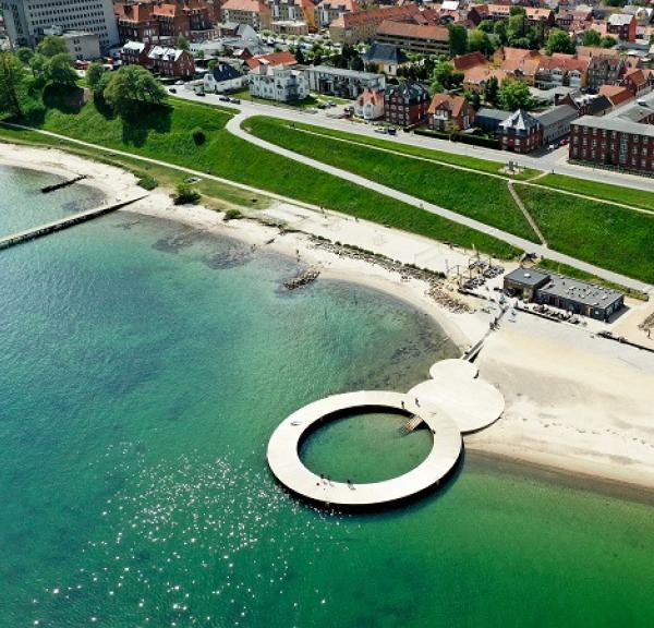 Østerstrand set fra luften