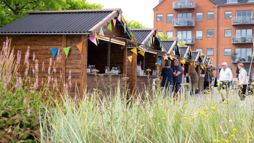 Hyttebyen på J.B. Nielsens Plads