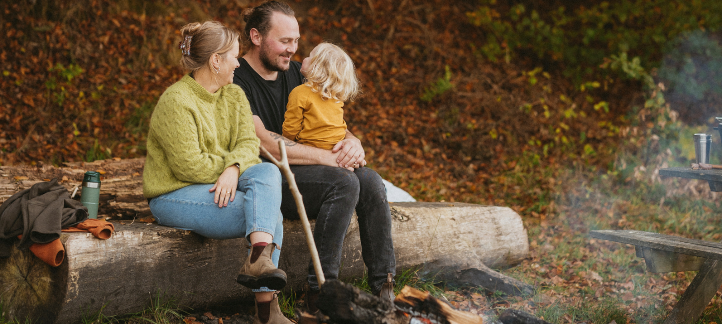 Familietur i naturen ved Fredericia